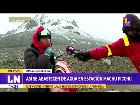 Así se abastecen de agua en estación Machu Picchu de La Antártida