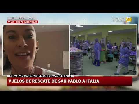 Coronavirus: vuelos de rescate de San Pablo a Italia en Hoy Nos Toca a las Diez