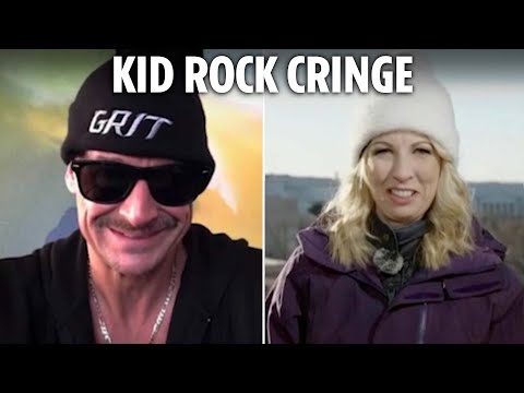 Cringe moment Kid Rock tells reporter she ‘sounds sexy’ during Trump TV coverage