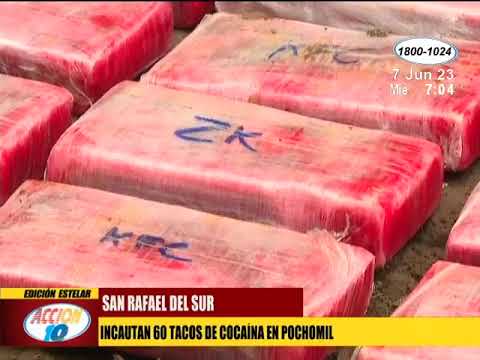 San Rafael del Sur: Incautan 60 tacos de droga en pochomil