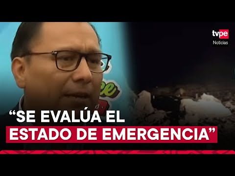 Ministro González: Se evalúa el estado de emergencia en Caravelí