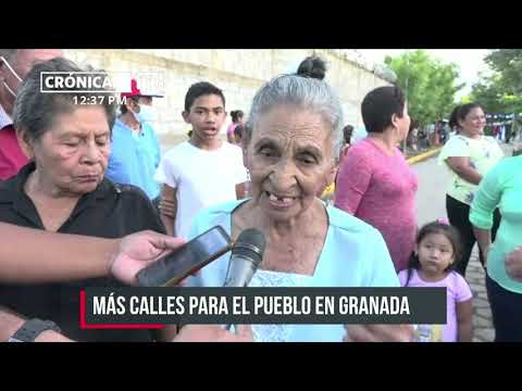 Familias de Valle de Granada cuentan con más calles adoquinadas - Nicaragua