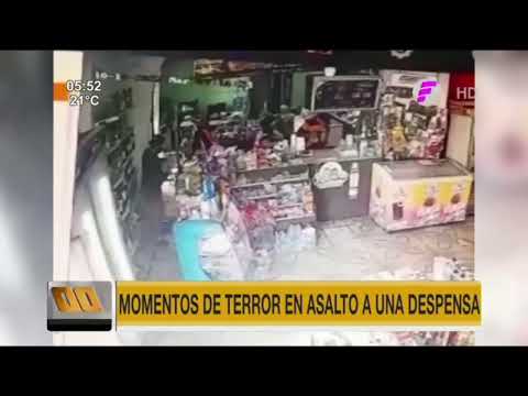 Momentos de terror en asalto a una despensa en Asunción