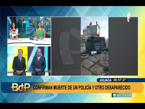 Protestas en Puno: confirman que policía falleció calcinado en un patrullero (1/3)