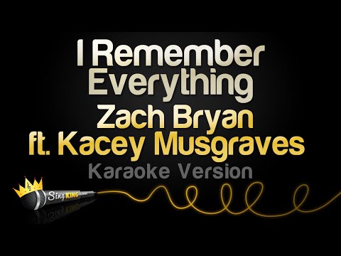 Zach Bryan, Kacey Musgraves - I Remember Everything (Karaoke Version)