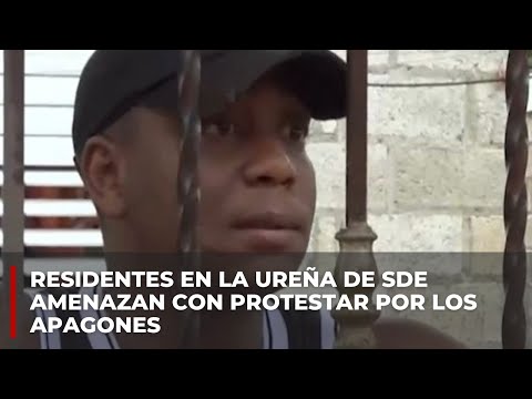 RESIDENTES EN LA UREÑA DE SDE AMENAZAN CON PROTESTAR POR LOS APAGONES