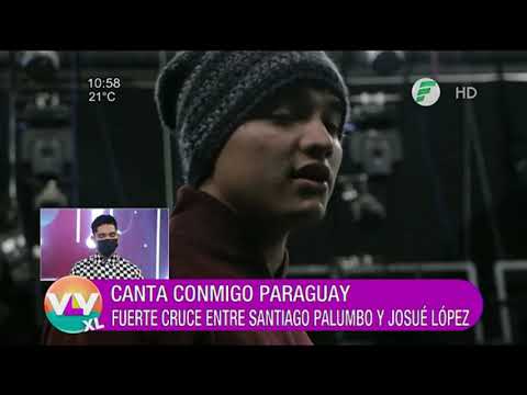 Fuerte cruce entre Santiago Palumbo y Josué López del @Canta Conmigo Paraguay