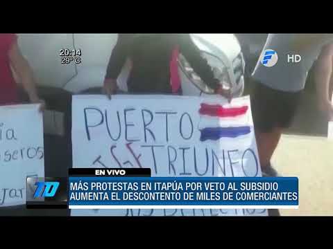Más protestas en Itapúa por veto al subsidio