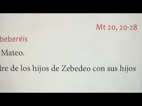 Evangelio Santiago Apóstol 25 julio(2024)