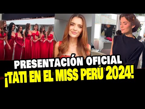 MISS PERÚ: TATI CALMELL ES PRESENTADA EN LA CONFERENCIA DE PRENSA COMO CANDIDATA