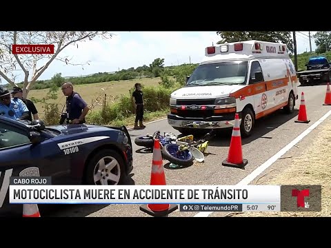 Motorista muere tras accidentarse en Cabo Rojo