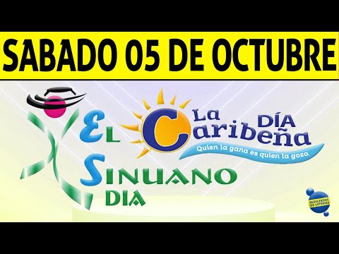 Resultados CARIBEÑA y SINUANO DIA del Sábado 5 de Octubre de 2024  CHANCE