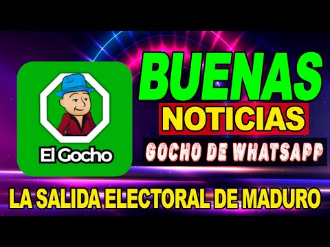 BUENAS NOTICIAS EL GOCHO DE WHATSAPP LA SALIDA ELECTORAL DE MADURO ES POSIBLE