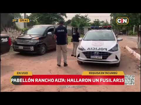 Hallaron un fusil AR 15 en Tacumbú