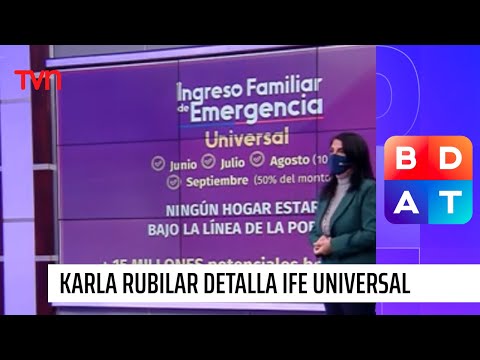 Ministra Karla Rubilar explica detalles de la entrega del IFE Universal | Buenos días a todos