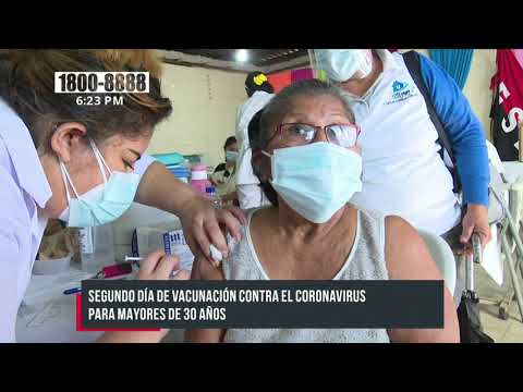 Vacunación para mayores de 30 años continúa en Managua - Nicaragua