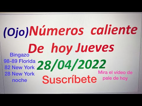 NUMEROS PERFECTO PARA HOY 28/04/22 DE ABRIL 2022 , NUMEROS PARA  GANAR EN LAS LOTERIAS