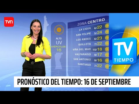 Pronóstico del tiempo: Miércoles 16 de septiembre  | TV Tiempo
