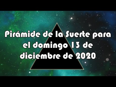 Pirámide para el domingo 13 de diciembre de 2020 - Lotería de Panamá