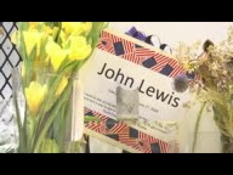 John Lewis memorial takes shape near White House