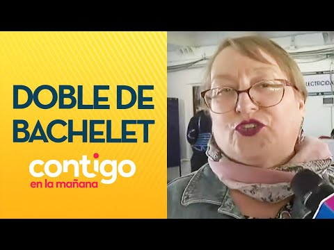 LA GENTE ME CONFUNDE: Votante aseguró gran parecido con Michelle Bachelet - Contigo en La Mañana