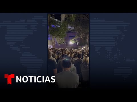 Se desató una estampida durante una vigilia en apoyo a Israel en Florida | Noticias Telemundo