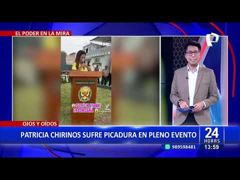 24 HORAS | Mosquito pisca a Patricia Chirinos en evento de la PNP