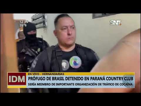 Prófugo de la justicia brasileña fue detenido en Alto Paraná