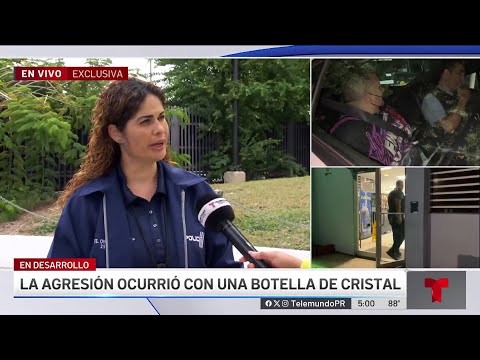 Cargos contra sujeto por agredir con botella de cristal a su pareja