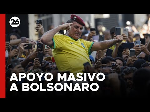 Apoyo masivo a Bolsonaro en marcha por democracia y libertad de expresión en Río de Janeiro