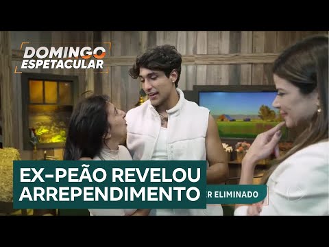 Cauê Fantin recebe surpresa após ser eliminado de A Fazenda 16