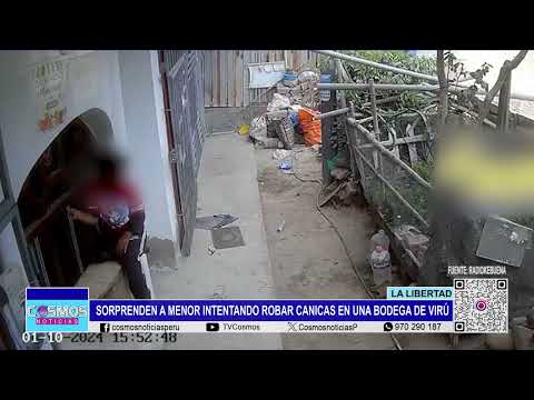 Sorprenden a menor de edad intentando robar canicas en una bodega de Virú