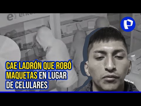 San Juan de Miraflores: cae ladrón que robó maquetas en lugar de celulares