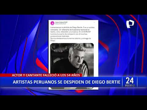 Diego Bertie: artistas y instituciones se despiden del actor peruano con emotivos mensajes (1/2)