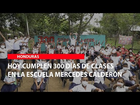 Hoy cumplen 300 días de clases en la escuela Mercedes Calderón