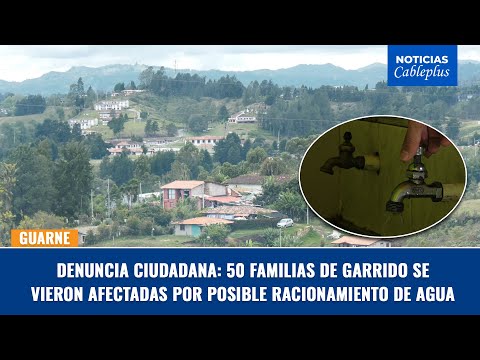 50 familias de Garrido se vieron afectadas por posible racionamiento de agua