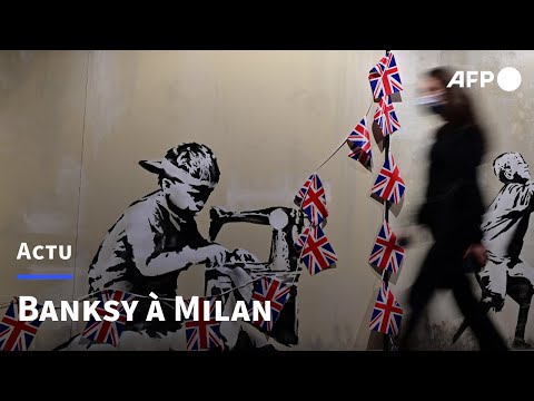 Le monde de Banksy exposé dans la gare de Milan | AFP