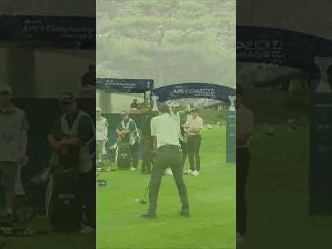 경기 가능해요? 극혐 앞바람... 김영수의 티샷 (210m??)