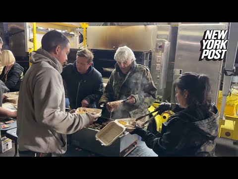 Jay Leno brought his own fire truck to serve food to first responders battling deadly LA fires