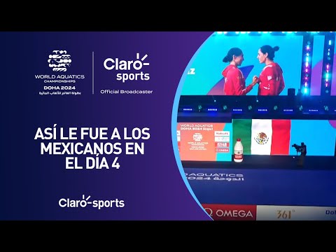 Así le fue a los mexicanos en el día 4 del Mundial de Natación Doha 2024