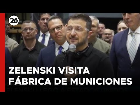 Zelenski visitó una fábrica de municiones en Pensilvania