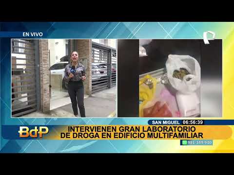 PNP interviene gran laboratorio de drogas en edificio multifamiliar de San Miguel (2/2)
