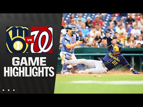 Brewers vs. Nationals Game Highlights (8/1/25) | MLB Highlights