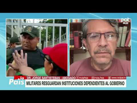 MILITARES RESGUARDAN INSTITUCIONES DEPENDIENTES AL GOBIERNO.
