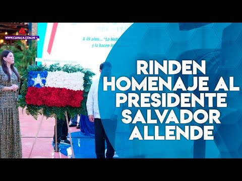 Rinden homenaje al presidente de la dignidad, Salvador Allende