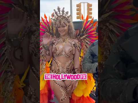 Rihanna Slays In Bejeweled Bodysuit With Colorful Wings At Crop Over Festival 2024 In Barbados