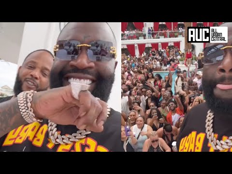 Rick Ross Plays Kendrick Lamar Not Like Us For Fans At Pool Party Minutes After It Dropped