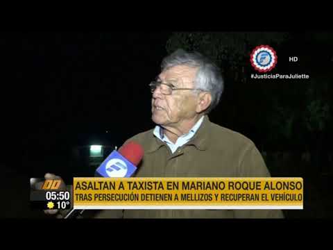 Mellizos asaltan a un taxista en Mariano Roque Alonso