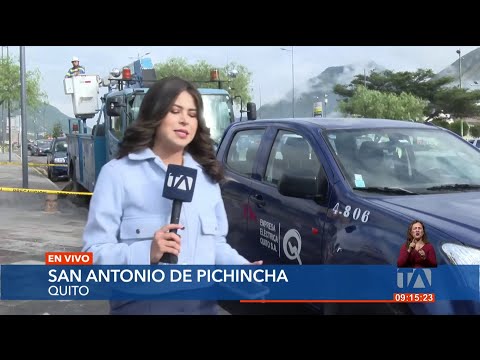La EEQ instala 130 luminarias en San Antonio de Pichincha