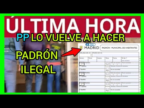 PP y PSOE A FAVOR DE PADRÓN ILEGAL en Fuenlabrada - Madrid